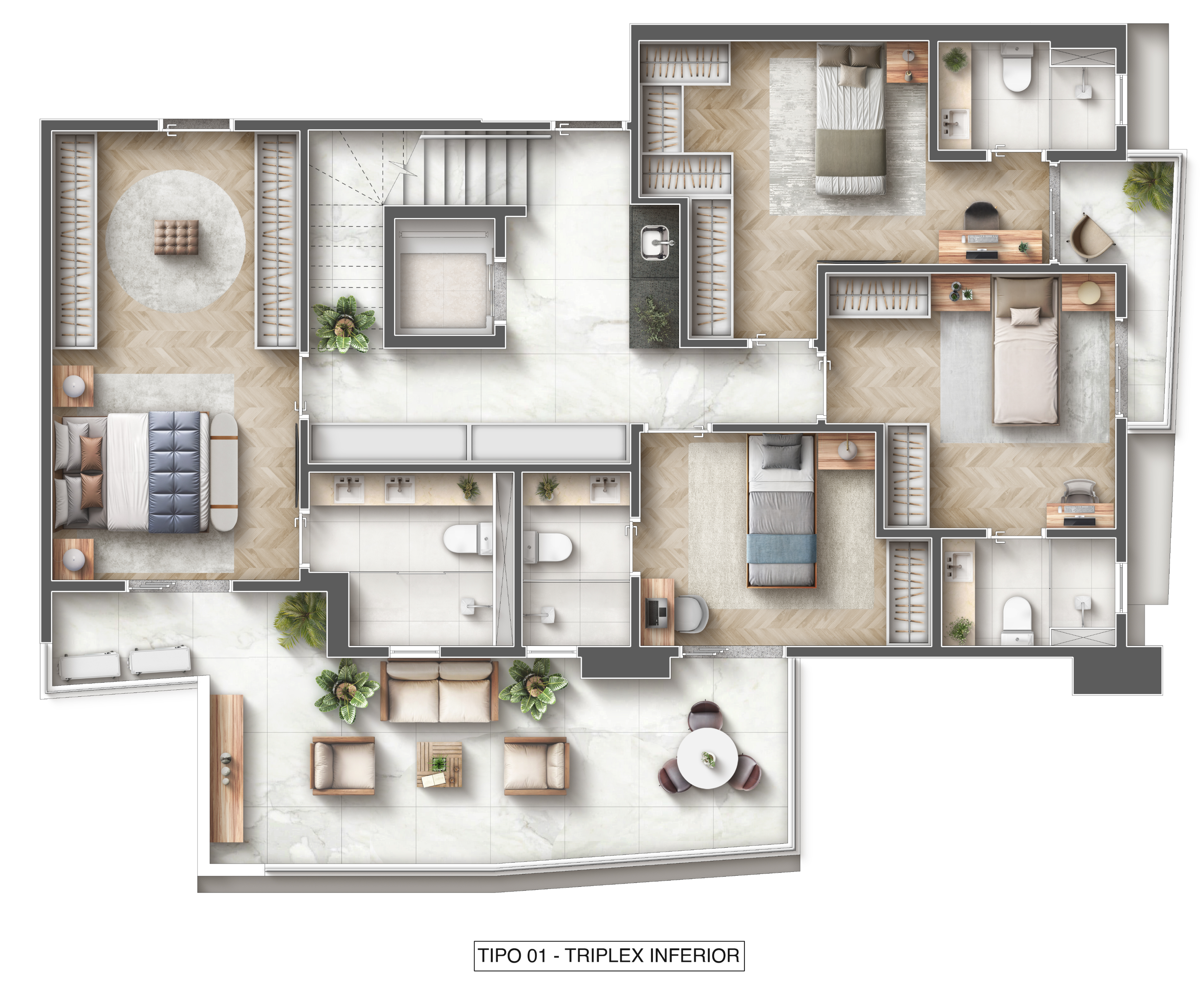 Planta_Triplex_Inferior_ 4 suites