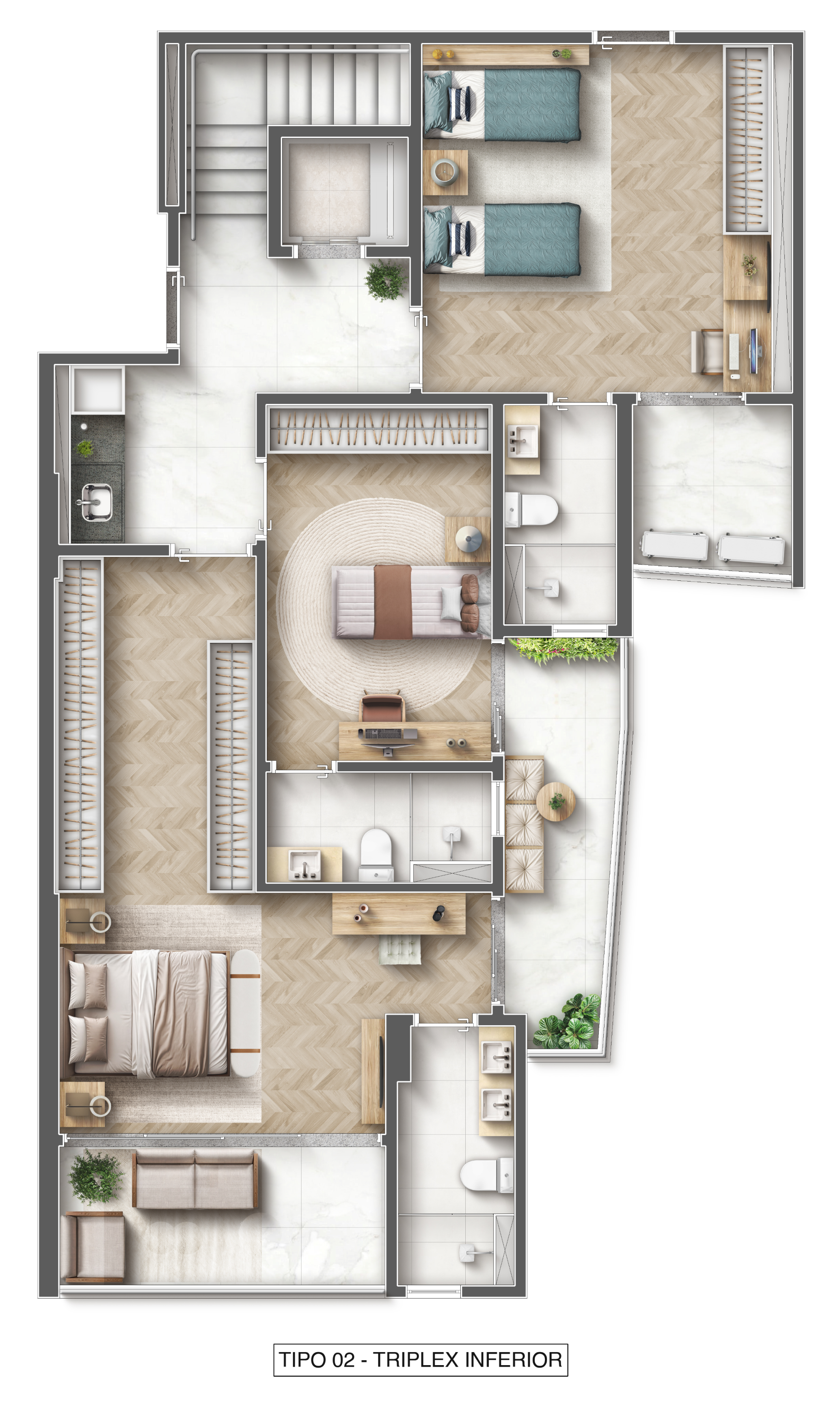 Planta_Triplex_Inferior_3 suites
