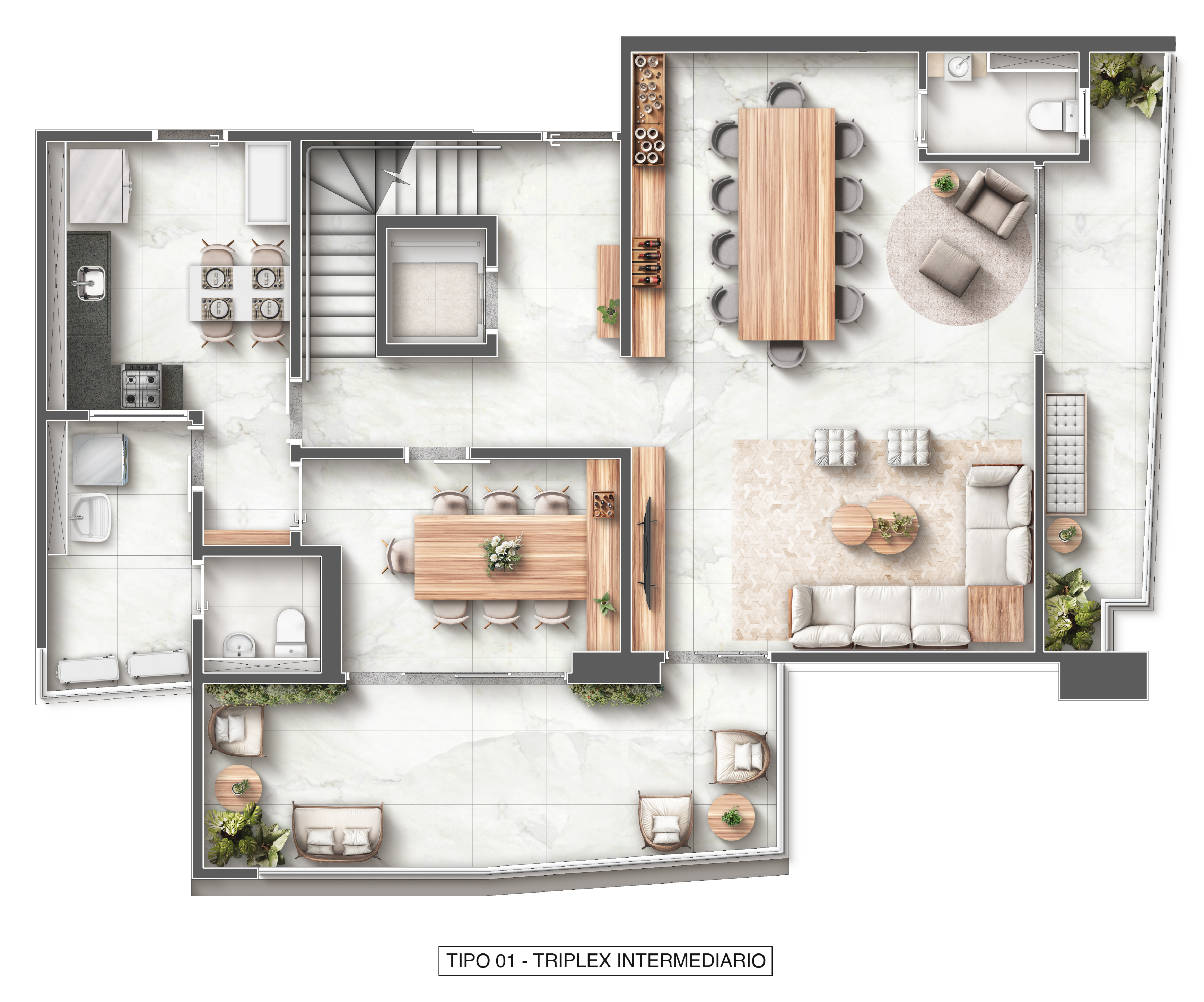 Planta_Triplex_Intermediario_4 suites