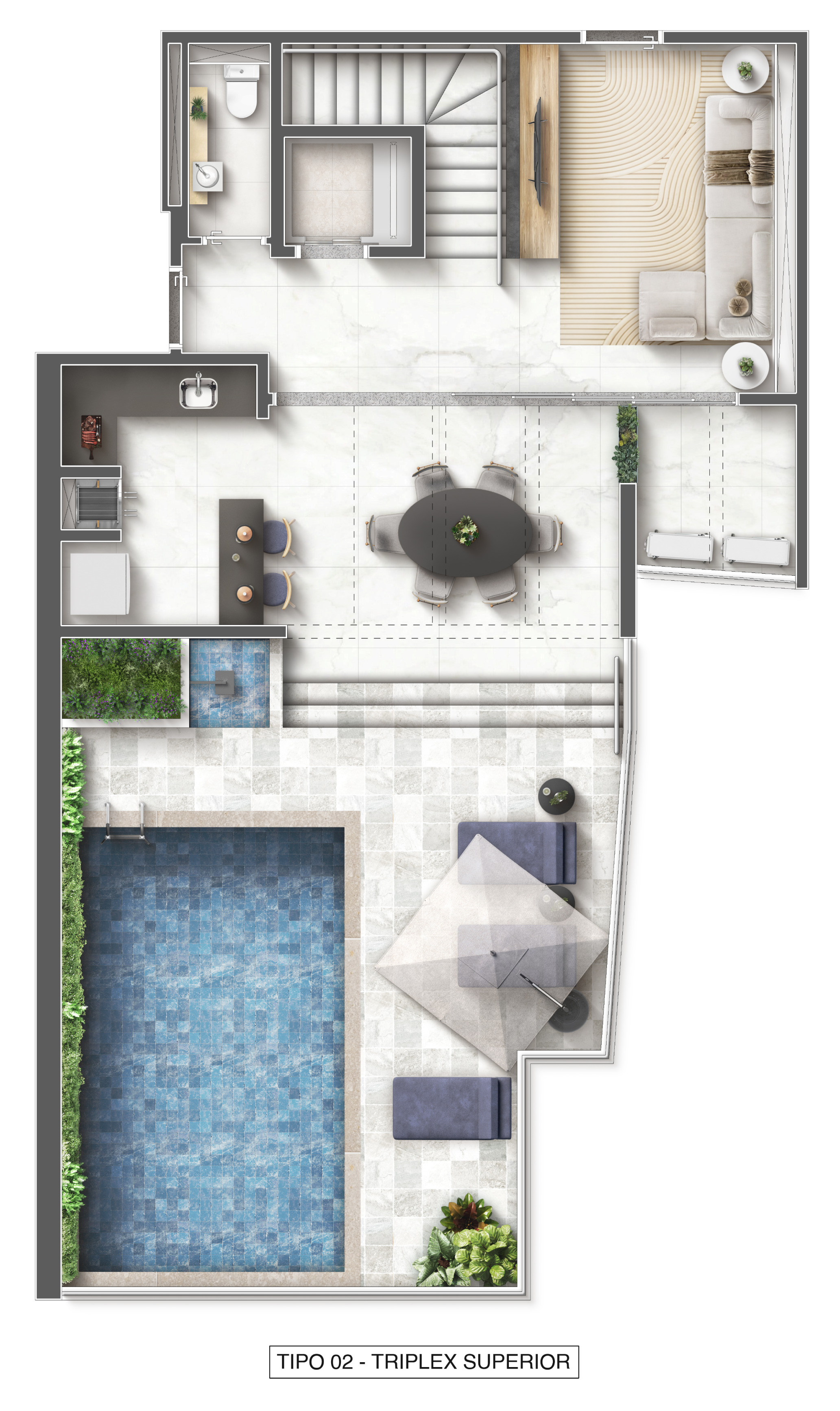 Planta_Triplex_Superior 3 suites